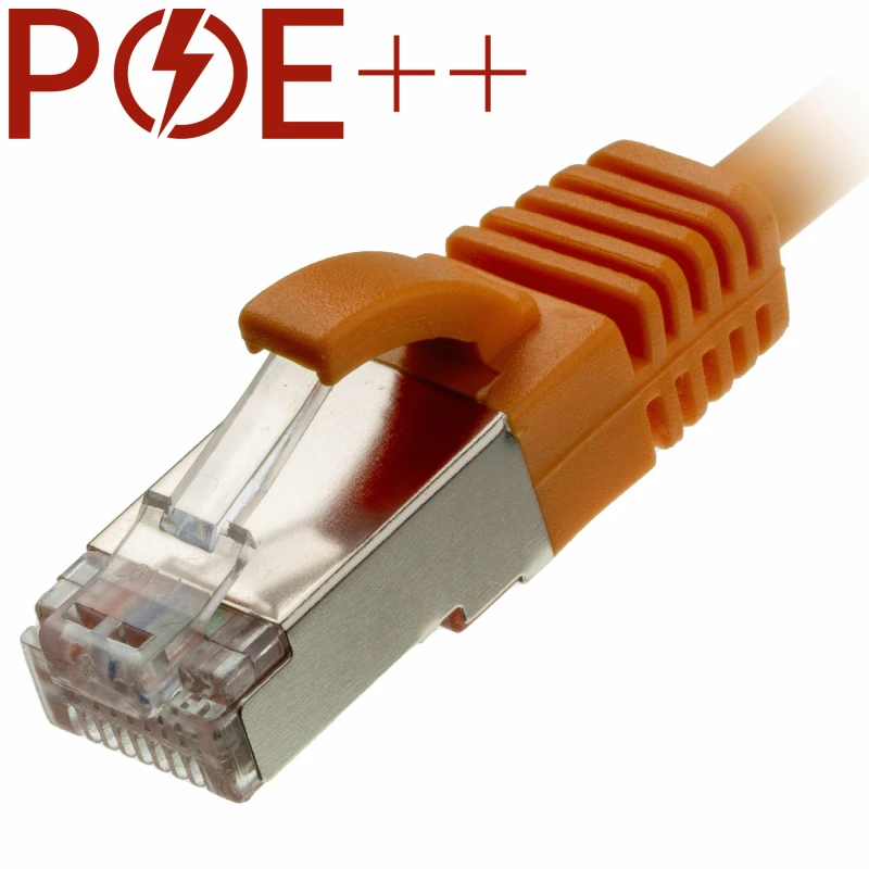 Image of Cablenet 2.5m Cat6a RJ45 Orange U/FTP LSOH 30AWG Slim Snagless Booted