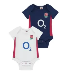 Image of Team Rugby Union 2 Pack Bodysuits Babies - White