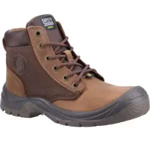 Image of Safety Jogger Mens Dakar Leather Safety Boots (8 UK) (Brown/Taupe)