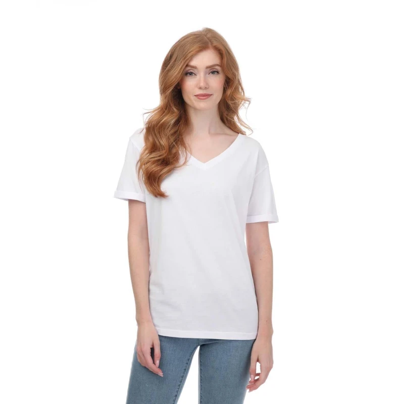Image of Armani V-Neck T-Shirt - White White 8