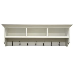 Image of Tocino 7-Hook Hallway Coat Hooks with Shelves