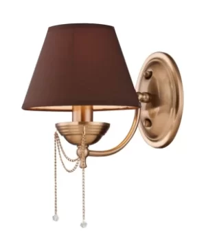 Image of Chester Wall Lamp Brass, 1 Light, E14