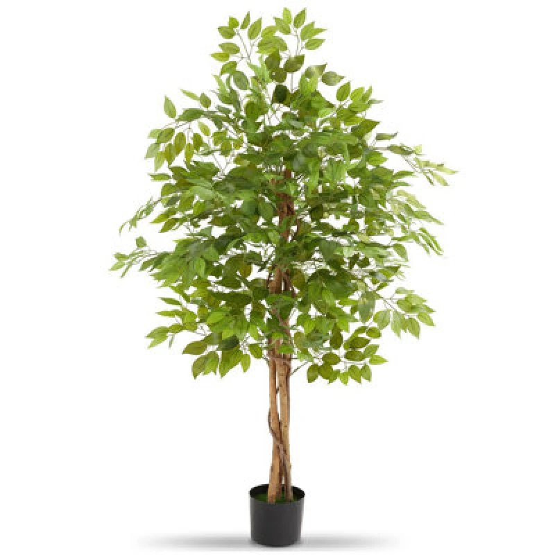 Image of Tectake Artificial Plant - Detailed And Lifelike, Ficus Tree, Low-Maintenance 160 Cm
