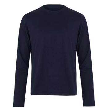 Image of Howick Long Sleeve Pyjama T Shirt - Navy