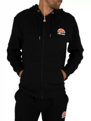 Image of Miletto Zip Logo Hoodie