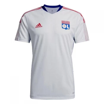 Image of adidas Olympique Lyonnais Tiro Training Jersey Mens - White Tint / Victory Blue