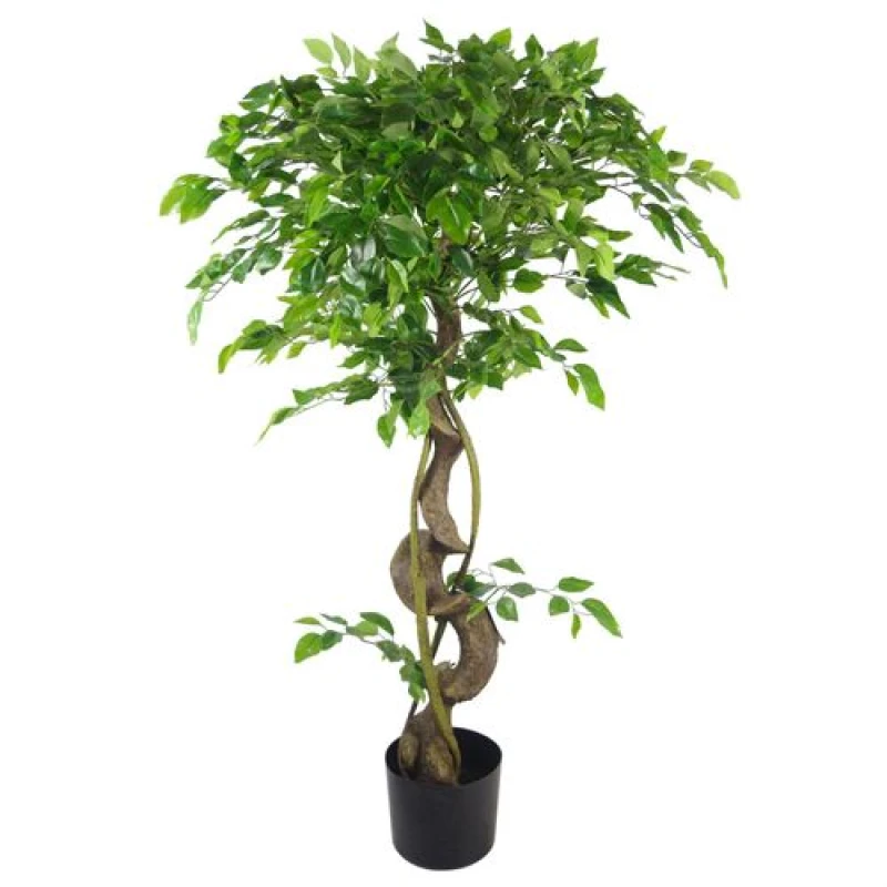 Image of N/A 120cm Twisted Trunk Artificial Japanese Fruticosa Style Ficus Tree