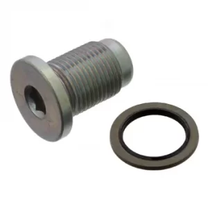 Image of Oil Drain Plug With Seal Ring Screw 37942 by Febi Bilstein