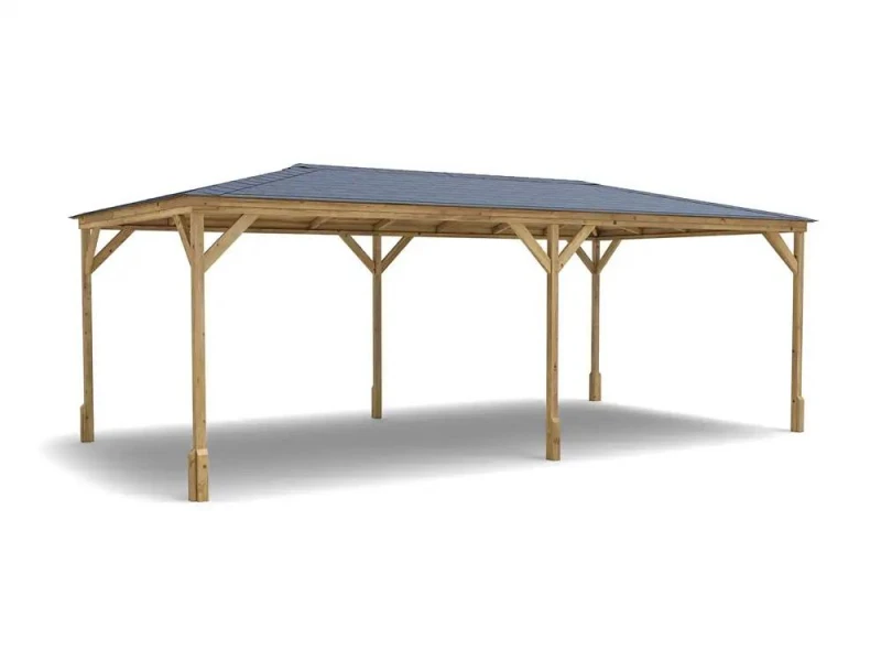 Image of Dunster House Wooden Garden Gazebo 6 X 3 Heavy Duty Hot Tub Shelter, Fully Pressure Treated, Utopia 630