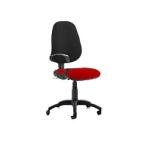 Image of Dynamic Permanent Contact Backrest Task Operator Chair Loop Arms Eclipse Plus III Black Back, Bergamot Cherry Seat Without Headrest High Back