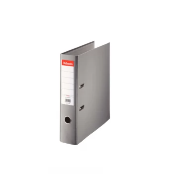 Image of Essentials Lever Arch File Polypropylene A4 75MM Grey - Outer Carton of 20
