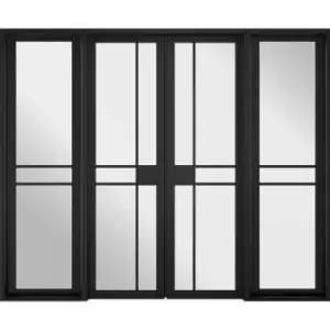 Image of LPD (W) 24" Room Divider Black Greenwich W8 Internal Room Divider