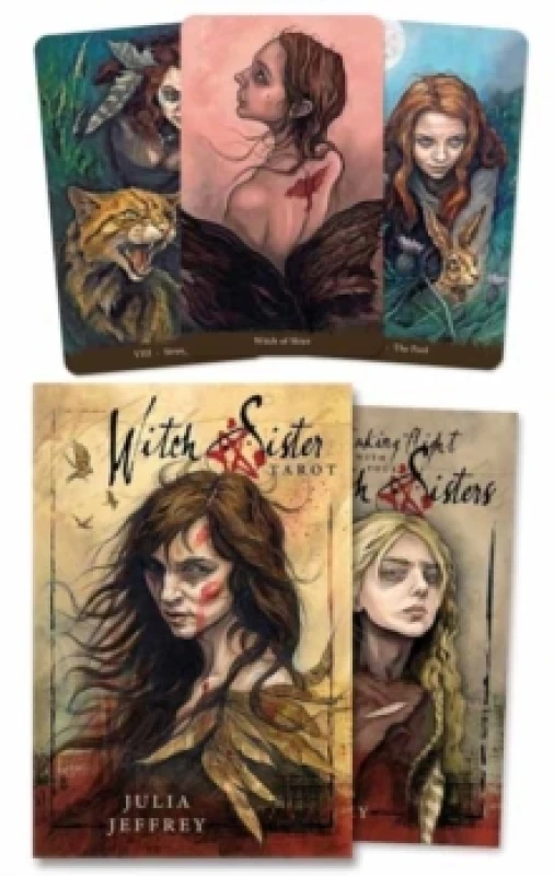Image of Witch Sister Tarot. Kit. By Julia Jeffrey Books