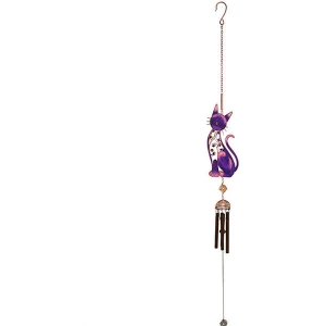 Image of Purple Cat Windchime