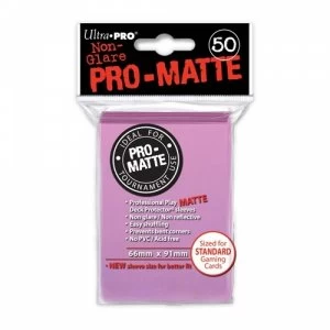 Image of Ultra Pro Matte Pink 50 Sleeves DPD 12 Packs