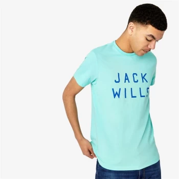 Image of Jack Wills Sutton Logo T-Shirt - Jade