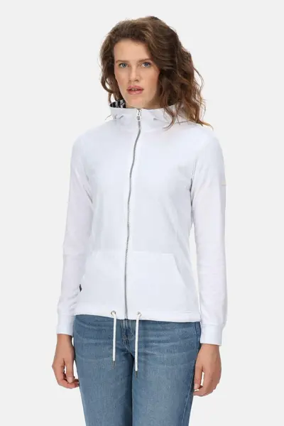 Image of Regatta Coolweave Cotton 'Bayarma' Full Zip Hoodie White