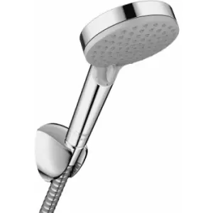 Image of Hansgrohe Vernis Blend Shower Handset Hose Wall Mounted Chrome Round Quick Clean - Chrome