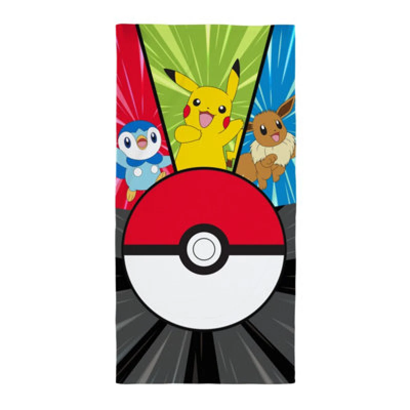 Image of Pokemon Pokemon Action Beach Towel - Multicoloured