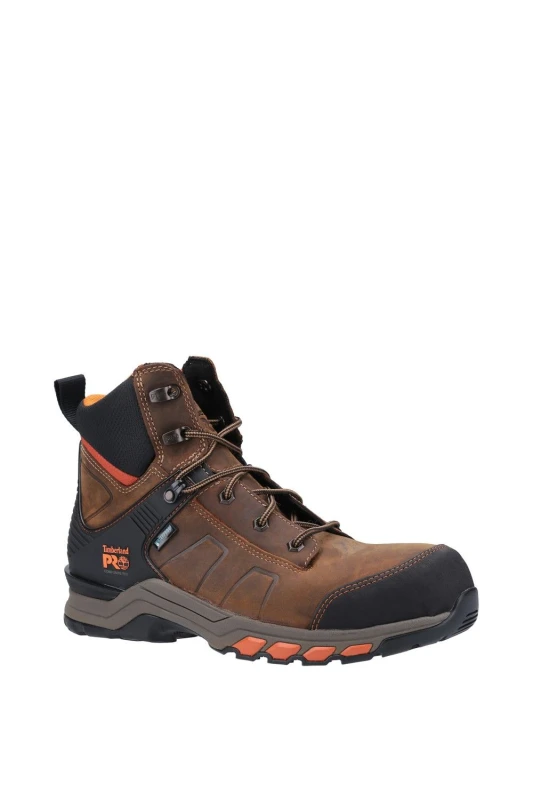 Image of Timberland Pro Mens Hypercharge Composite Safety Toe Work Boot in Brown Size: 9 Brown Male 9