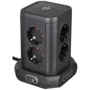 Image of Brennenstuhl 1153560000 Socket splitter 8x Black