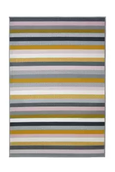 Image of Homemaker Pastel Stripe Rug - 80x150cm - Multicoloured