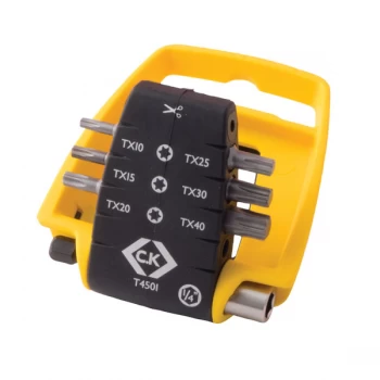 Image of CK Tools T4501 Screwdriver Bit Clip - TX Set of 7
