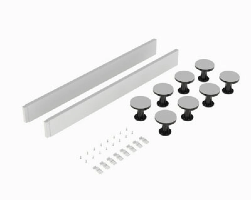 Image of Balterley Shower Tray Leg Set For 1000mm Square Rectangular Resin Trays White White unisex