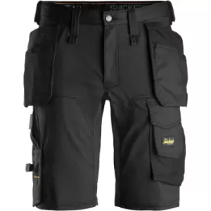 Image of Snickers Workwear Black All-Round Stretch Shorts (Waist: 41 Inch)