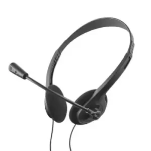 Image of Trust HS-100 Headset Wired Head-band Office/Call center Black