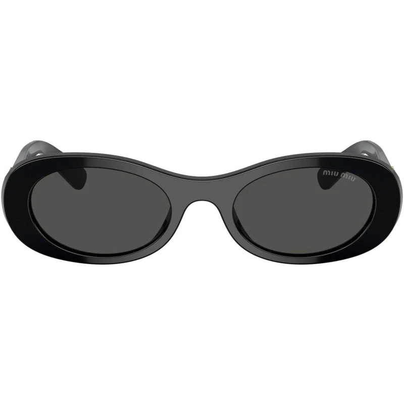 Image of Miu Miu Miu Miu Women Oval Black Dark Grey MU06ZS Black One Size Female 8056597989060