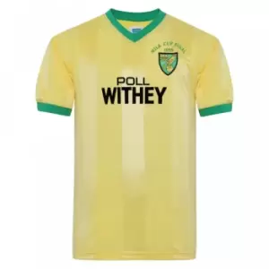 Image of Norwich City 1985 League Cup Final shirt