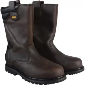 Image of DEWALT Mens Rigger Safety Boots Brown Size 6