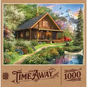 Image of Masterpieces Puzzle Time Away Mountain Retreat Puzzle 1000 Piece Jigsaw Puzzle