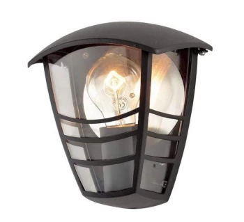 Image of Forum Lighting 60W Zinc Perdita LED Half Wall Lantern Black - ZN-25464-BLK