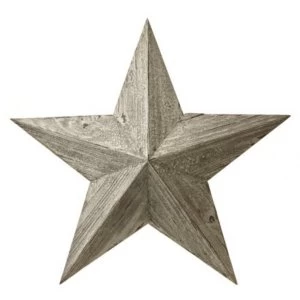 Image of White Wooden Lucky Hanging Star By Heaven Sends