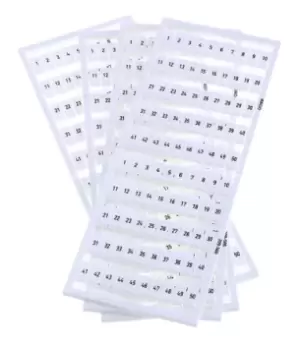 Image of Wago 209-566. Marker, Card, Horiz, 1-50 X 2