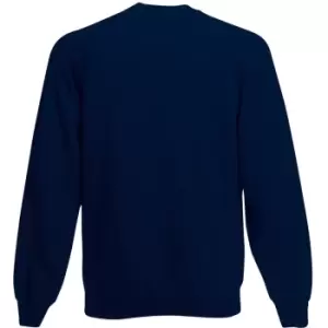 Image of Fruit Of The Loom Childrens Unisex Raglan Sleeve Sweatshirt (3-4) (Deep Navy)