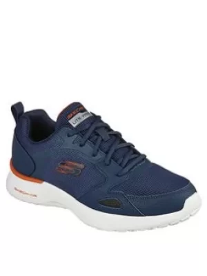 Image of Skechers Skech-air Dynamight Memory Foam Lace Up Trainer, Navy, Size 7, Men