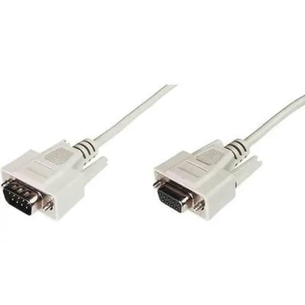 Image of Digitus Digitus Series Cable extension [1x D-SUB-plug 9-pin - 1x D-SUB socket 9-pin] 2m Beige AK-610203-020-E