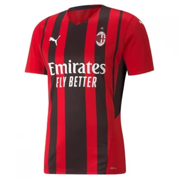 Image of Puma AC Milan Authentic Home Shirt 2021 2022 - Red/Black