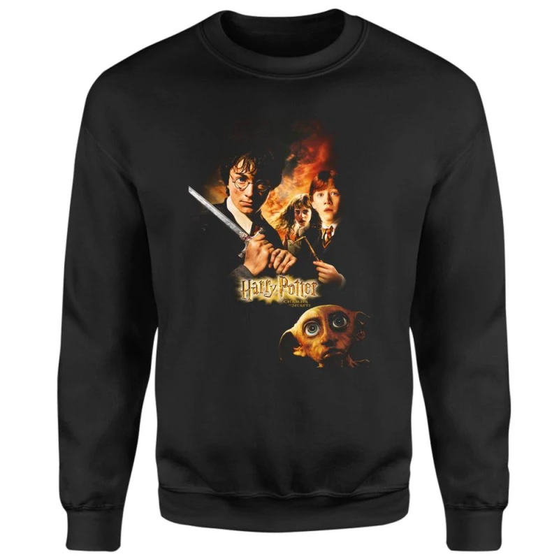 Image of Harry Potter Chamber Of Secrets Sweatshirt - Black - M