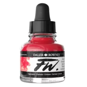 Image of Daler-Rowney FW Artists Acrylic Ink 29.5ml Crimson