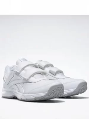 Image of Reebok Work N Cushion 4.0 Shoes, White/Grey, Size 7.5, Women