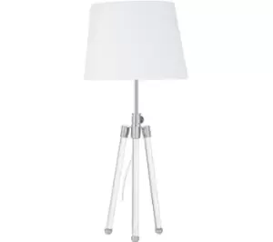 Image of INTERIORS by Premier Halia Table Lamp - Nickel