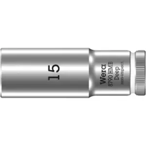Image of Wera 8790 HMB Deep 3/8" Drive Hexagon Socket Metric 3/8" 15mm