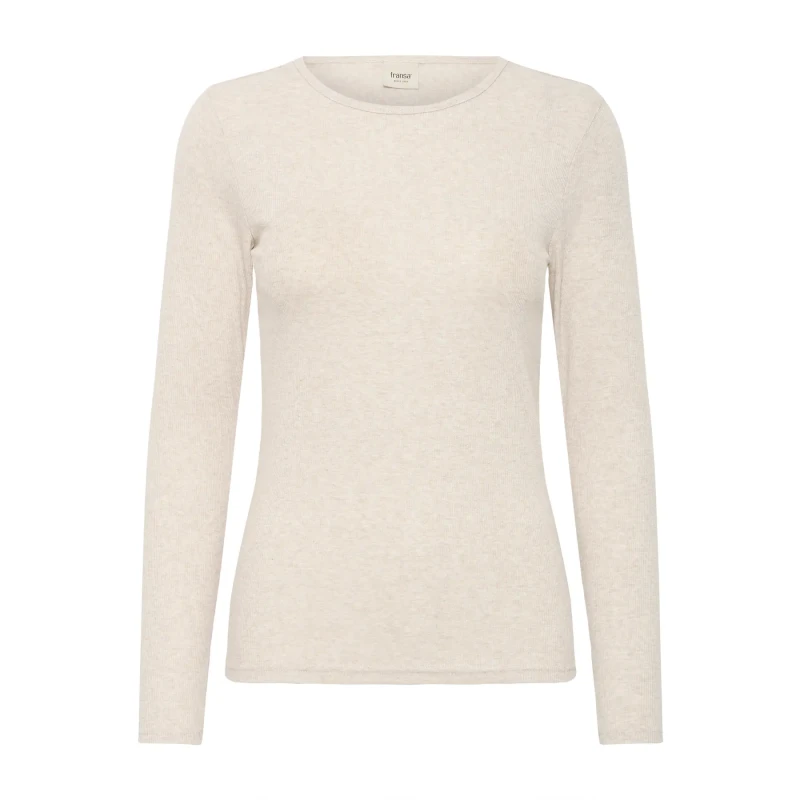 Image of fransa Womens T-Shirt fransa Hozana 1 Beige Female XL