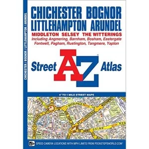 Image of Chichester and Bognor Street Atlas Paperback / softback 2018