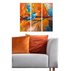 Image of MDF1837064 Multicolor Decorative MDF Painting (3 Pieces)