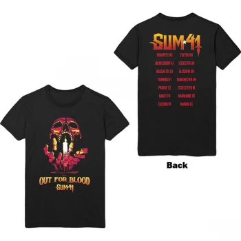Image of Sum 41 - Out For Blood Unisex Medium T-Shirt - Black
